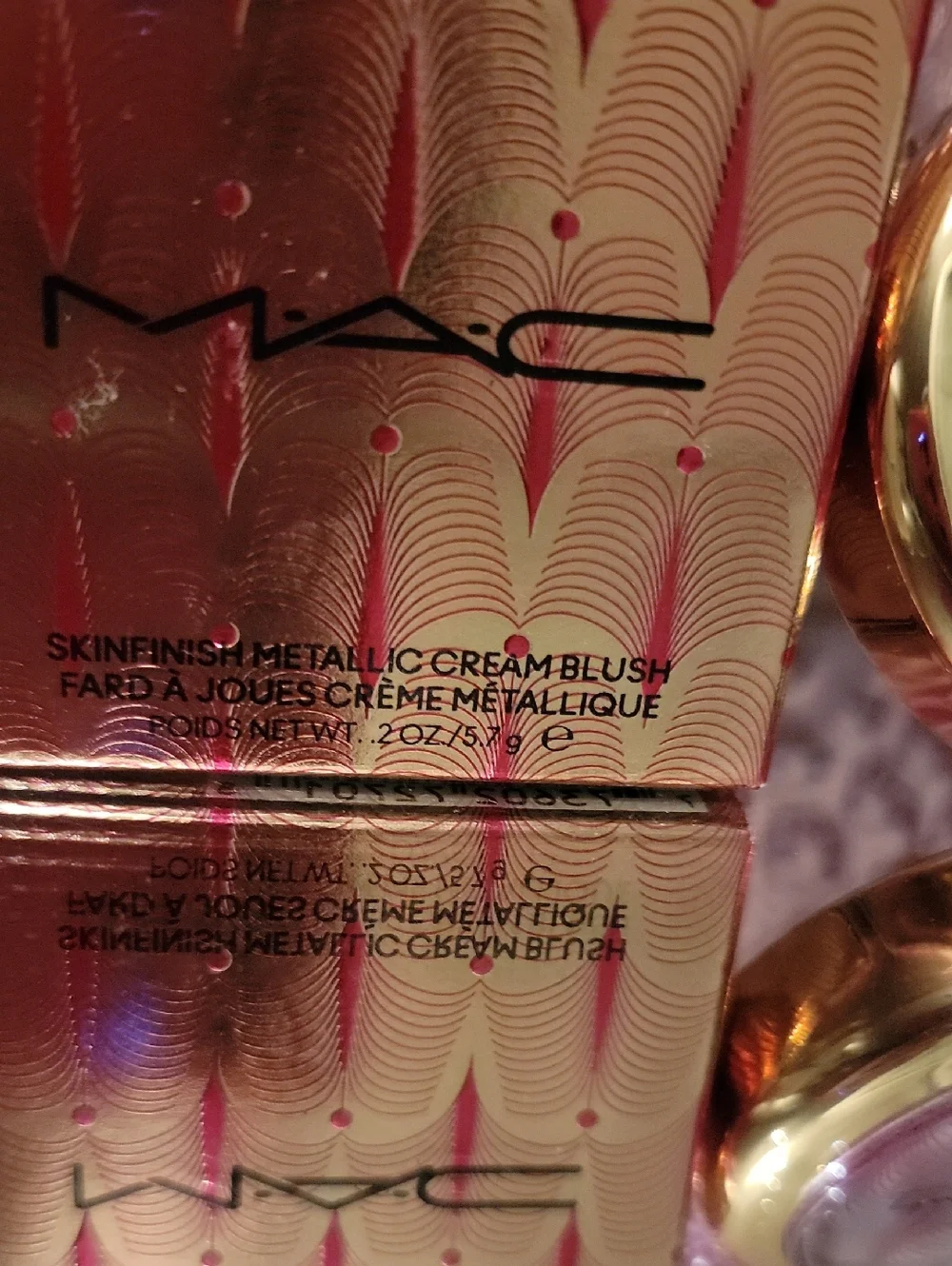 MAC Skinfinish Metallic Cream Blush. Full Sized. In Color Priceless Purple. BNIB